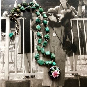 Beautiful vintage aventurine necklace ❤️😘